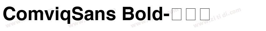 ComviqSans Bold字体转换 ComviqSans Bold字体转换